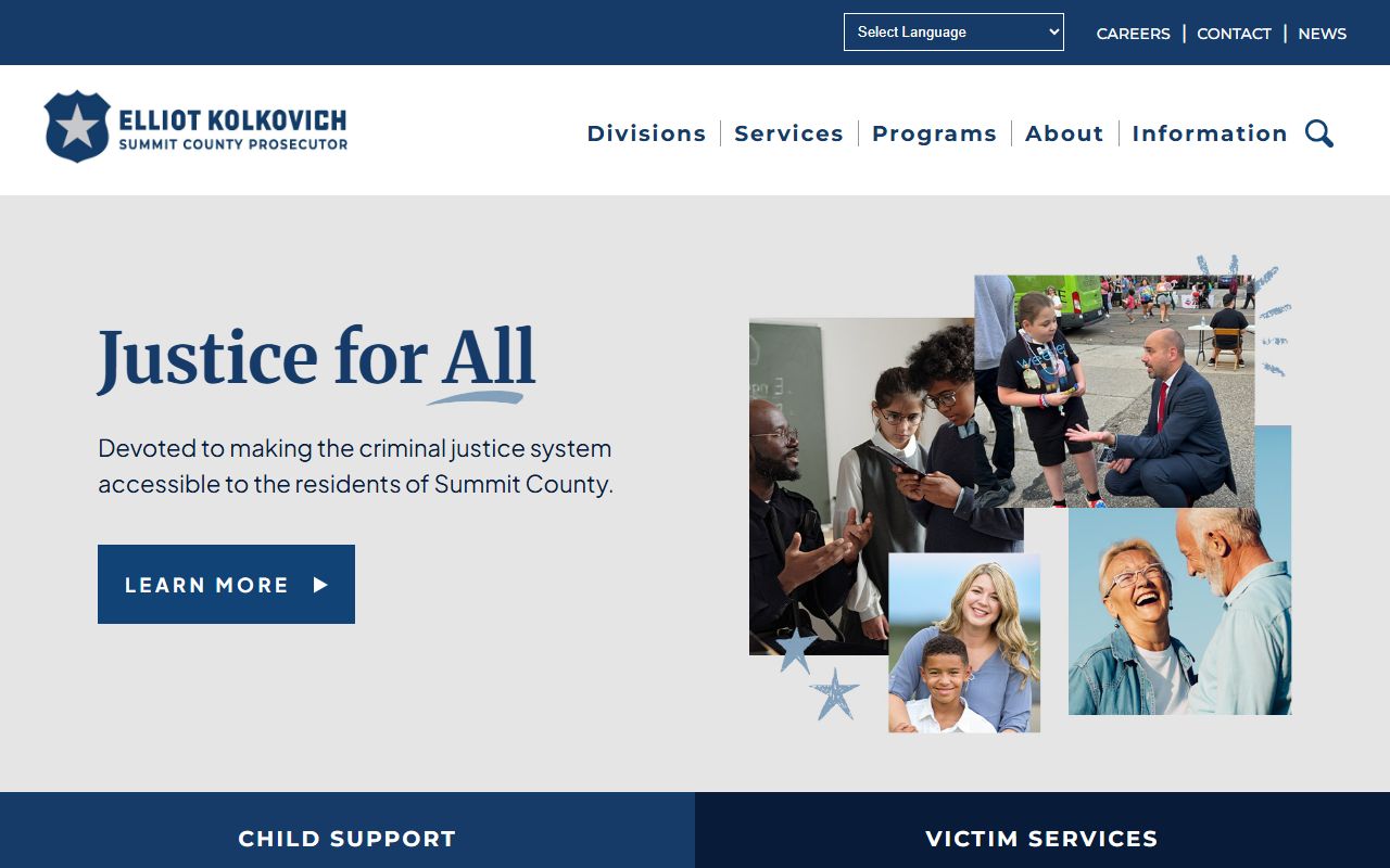 Summit County Prosecutor office news page for criminal justice public records
